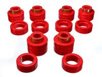 Energy Suspension - Energy Suspension Chevy Pickup 2&4Wd Body Mounts - Red - Image 1