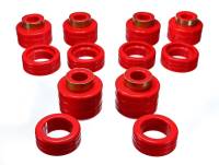 Energy Suspension - Energy Suspension Chevy Pickup 2&4Wd Body Mounts - Red - Image 2