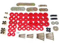 Energy Suspension - Energy Suspension 65-67 Chevrolet Biscayne/Bel Air/Caprice/Impala Body Mount Set w/ Hardware - Red - Image 2