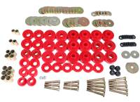 Energy Suspension - Energy Suspension 65-67 Chevrolet Biscayne/Bel Air/Caprice/Impala Body Mount Set w/ Hardware - Red - Image 3