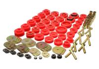 Energy Suspension - Energy Suspension 68-70 Chevrolet Biscayne/Bel Air/Caprice/Impala Body Mount Set w/ Hardware - Red - Image 1