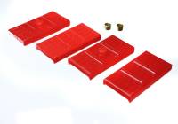 Energy Suspension - Energy Suspension 67-69 Camaro / 62-74 Nova/Chevy II / 67-69 Firebird Red Mono-Leaf Spring Isolators - Image 1