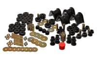 Energy Suspension - Energy Suspension 66-77 Ford Bronco 4WD (w/ 2 Deg C-Bushings) Black Hyper-Flex Master Bushing Set - Image 1