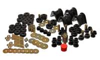 Energy Suspension - Energy Suspension 66-77 Ford Bronco 4WD (w/ 2 Deg C-Bushings) Black Hyper-Flex Master Bushing Set - Image 2