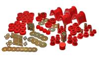 Energy Suspension - Energy Suspension 66-77 Ford Bronco 4WD (w/ 2 Deg C-Bushings) Red Hyper-Flex Master Bushing Set - Image 1