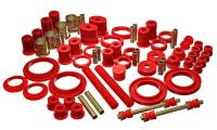 Energy Suspension - Energy Suspension 85-93 Ford Mustang Red Hyper-flex Master Bushing Set - Image 1