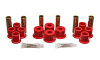 Energy Suspension - Energy Suspension 8/81-96 Ford F100/F150 2WD Red Rear Leaf Spring Bushing Set - Image 1