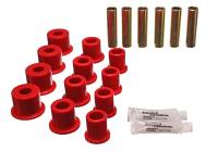 Energy Suspension - Energy Suspension Rear Spring Bushings - Red - Image 2