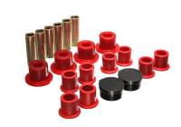 Energy Suspension - Energy Suspension 98-11 Ford Ranger Red Rear Leaf Spring Bushing Set - Image 1