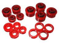 Energy Suspension - Energy Suspension 99-07 Ford F-250/F-350 SD 2/4WD Crew Cab Body Mount Set - Red - Image 1