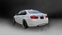 Corsa Performance - Corsa 2012-2017 BMW 335i Sedan RWD F30 3in Black Touring Dual Rear Single 3.5in Tip Cat-Back Exhaust - Image 3