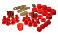 Energy Suspension - Energy Suspension 72-85 Dodge/Plymouth 1/2 & 3/4 Ton S/C Pickup Red Hyper-Flex Master Bushing Set - Image 1