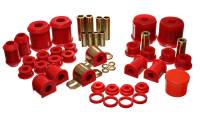 Energy Suspension - Energy Suspension 00-1/01 Mitsubishi Eclipse FWD Red Hyper-flex Master Bushing Set - Image 1