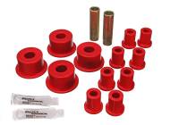 Energy Suspension - Energy Suspension 65-72 Dodge Charger (w/ 2in Main Eye) Red Rear Leaf Spring Bushing Set - Image 2