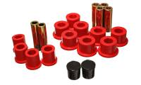 Energy Suspension - Energy Suspension Rear Spring Bushing Set - Red - Image 2