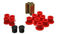 Energy Suspension - Energy Suspension Rear Spring Bushing Set - Red - Image 2