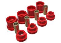 Energy Suspension - Energy Suspension 95-98 Nissan 240SX (S14) Red Rear Subframe Insert Set (Must reuse all metal parts) - Image 1