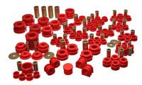 Energy Suspension - Energy Suspension 02-09 Nissan 350Z / 03-07 Infiniti G35 Coupe Red Hyper-Flex Master Bushing Set - Image 1