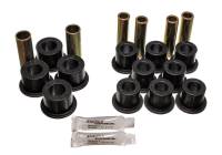 Energy Suspension - Energy Suspension 06/86-97 Nissan 720/Hardbody P/U 4WD Black Front Leaf Spring Bushing Set - Image 1