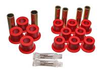 Energy Suspension - Energy Suspension 06/86-97 Nissan 720/Hardbody P/U 4WD Red Front Leaf Spring Bushing Set - Image 1