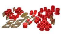 Energy Suspension - Energy Suspension 89-95 Toyota 4WD Pickup (Except T-100 & Tundra)  Red Hyper-Flex Master Bushing Set - Image 1