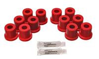 Energy Suspension - Energy Suspension 81-89 Toyota FJ40/FJ60 Landcruiser 2/4WD Red Front Leaf Spring Bushing (Set of 12) - Image 2