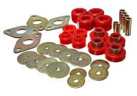 Energy Suspension - Energy Suspension Body Mount Set-Reg Access & Dbl Cab - Red - Image 1