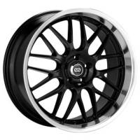 Enkei Lusso 20 x 8.5 40mm Offset 5x112 Bolt Pattern Black w/ Machine Lip Wheel