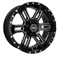 Enkei Commander 18x8.5 10mm Offset 6x139.7 Bolt Pattern 108 Bore Black Machined Wheel | 519-885-8410BKM