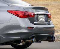 HKS - HKS Infiniti Q50 Hybrid VQ37 Dual Hi-Power Titanium Tip Catback Exhaust - Image 1