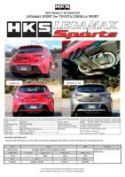 HKS - HKS LEGAMAX Sports 2018 Toyota Corolla Sport 2ZR/8NR 32018-AT061 - Image 2