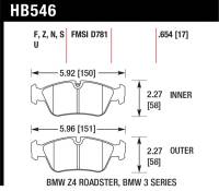 Hawk Performance - Hawk 08 BMW Z4 3.0L HPS 5.0 Front Brake Pads - Image 1