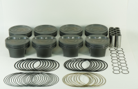 Mahle - Mahle MS Piston Set SBC 406ci 4.155in Bore 3.750in Stroke 5.7in Rod 0.927 Pin -20cc 9.9 CR Set of 8 - Image 3