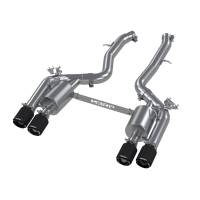 MBRP - MBRP 18-22 BMW M2 Competition 3.0L T304 SS 3in Resonator-Back Exhaust Quad Rear w/ Carbon Fiber Tips - Image 2