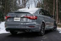 MBRP - MBRP 19-21 VW Jetta GLI T304 SS 3in Cat-Back Dual Split Rear Exit Exhaust - Carbon Fiber Tips - Image 3