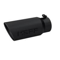 MBRP - MBRP Universal Tip 5 O.D. Angled Rolled End 4 inlet 12 length - Black Finish - Image 2