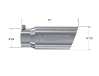 MBRP - MBRP Universal Tip 5 O.D. Angled Single Walled 4 inlet 12 length - Image 3