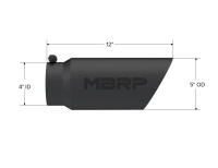 MBRP - MBRP Universal Tip 5 O.D. Dual Wall Angled 4 inlet 12 length - Black Finish - Image 3