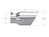 MBRP - MBRP Universal Tip 6 O.D. Dual Wall Angled 4 inlet 12 length - Image 3