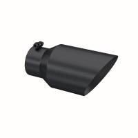 MBRP - MBRP Universal Tip 6 O.D. Dual Wall Angled 4 inlet 12 length - Black Finish - Image 2