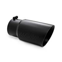 MBRP - MBRP Universal Tip 6 O.D. Dual Wall Angled 5 inlet 12 length - Black Finish - Image 2