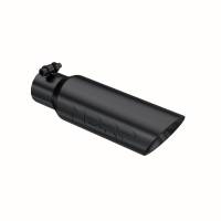 MBRP - MBRP Universal Tip 3.5 O.D. Dual Wall Angled 2.5 inlet 12 length - Black Finish - Image 2