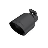 MBRP - MBRP Universal 4in OD Dual Wall Angled 2.5in Inlet 8in Lgth Exhaust Tip - Black - Image 2