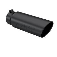 MBRP - MBRP Universal Tip 6in OD Angled Rolled End 5in Inlet 18in Lgth Black Finish Exhaust - Image 2