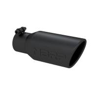 MBRP - MBRP Universal Angled Rolled End Tip 4in OD / 2-3/4in Inlet / 10in Length - Black - Image 2