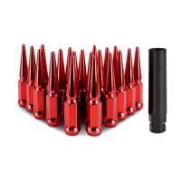 Mishimoto Steel Spiked Lug Nuts M12x1.5 20pc Set - Red - MMLG-SP1215-20RD