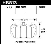 Hawk 13-15 Audi RS5 Performance Ceramic Street Front Brake Pads