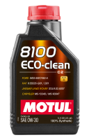 Motul 1L Synthetic Engine Oil 8100 Eco-Clean 0W30 12X1L - C2/API SM/ST.JLR 03.5007 - 1L - 102888