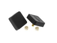 Prothane Universal Bump Stop 5/8X2X2 Sqr w/ Ctr Stud - Black