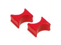 Prothane Universal Shock Reservoir Mounts - 2.0/2.0 Diameter - Red